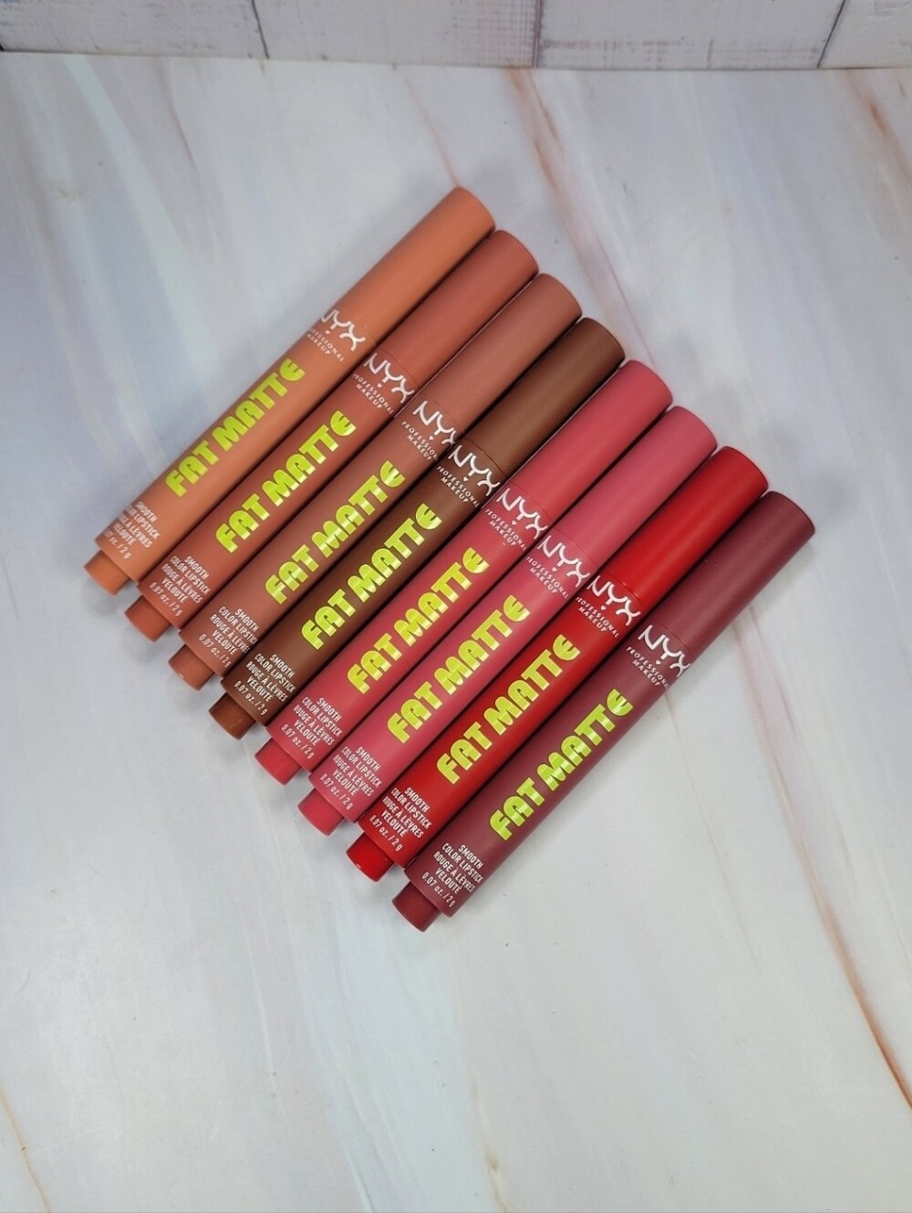 8 Piece NYX Fat Matte Lipstick Bundle NEW!
